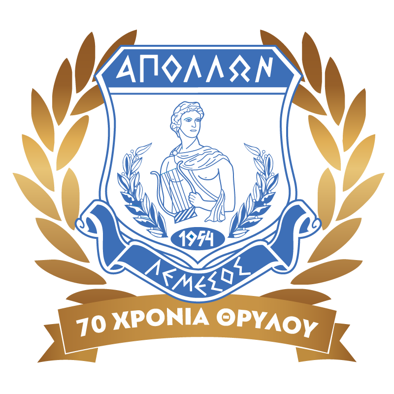 Apollon Limassol 70 Years Logo PNG Vector