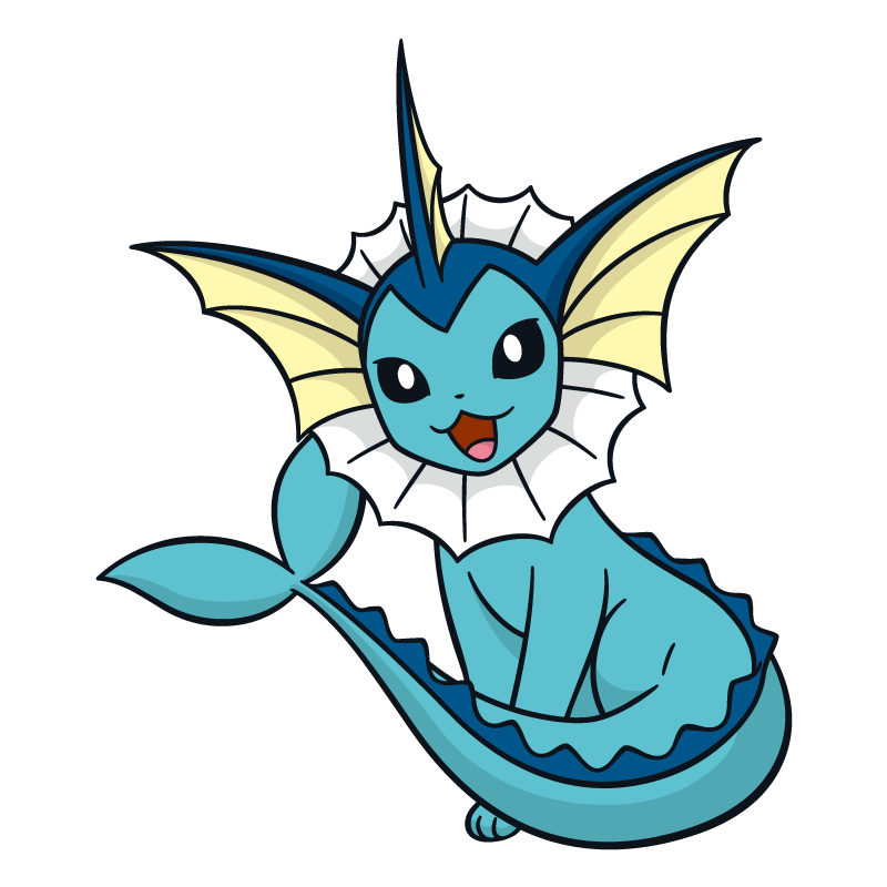 Vaporeon Logo PNG Vector