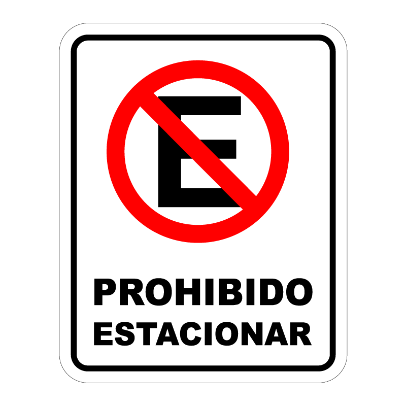 Prohibido Estacionar Logo PNG Vector